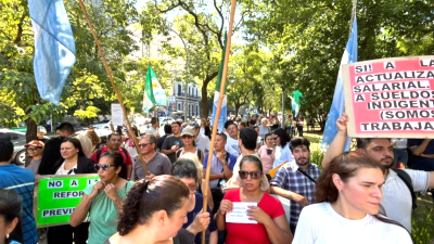 Conflicto trabajadores del Ministerio de la Producción del Chaco.