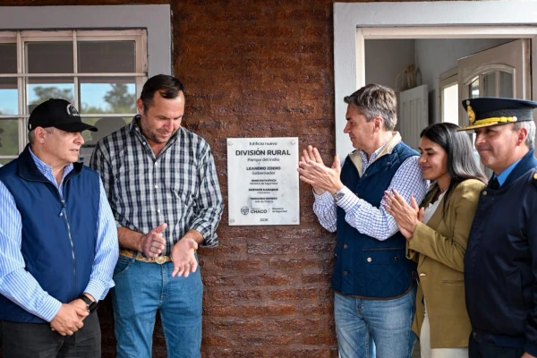 Inauguración instalaciones Policía Rural del Chaco en Pampa del Indio.