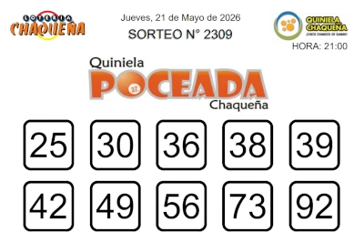 Poceada Chaqueña dejó su pozo mayor vacante en el sorteo N°2309