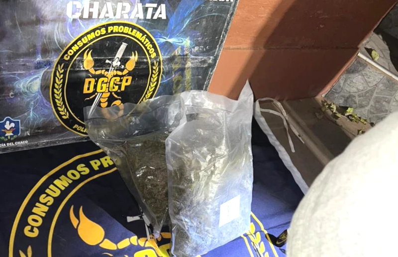 Detenidos con marihuana en camino rural de Charata
