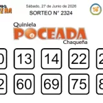 Quiniela Poceada Chaqueña, sorteo 2324