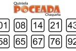 Números del sorteo 2319 de la Quiniela Poceada de Lotería Chaqueña