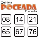 Números del sorteo 2319 de la Quiniela Poceada de Lotería Chaqueña