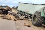 Choque en Quimilí entre camión y tractor