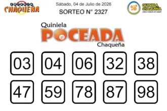 Quiniela Poceada sorteo 2327