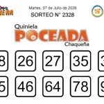 Quiniela Poceada Sorteo 2328
