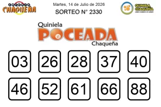 Quiniela Poceada sorteo 2330
