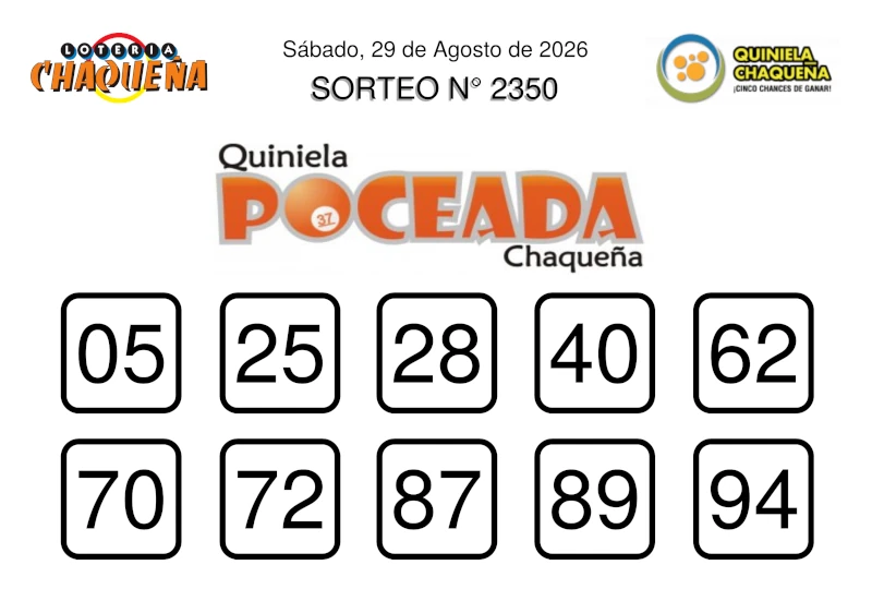 Quiniela Poceada 2350