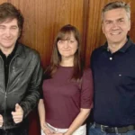 Zdero junto a Milei