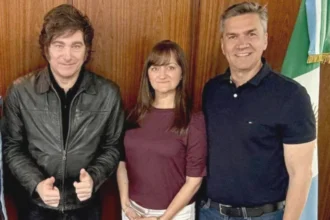 Zdero junto a Milei