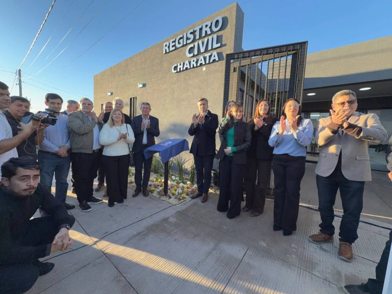 Inauguración Registro Civil Charata
