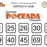 Quiniela Poceada sorteo 2338