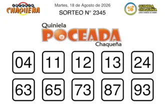 Quiniela Poceada Chaqueña sorteo 2345