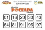 Quiniela Poceada Chaqueña 2356