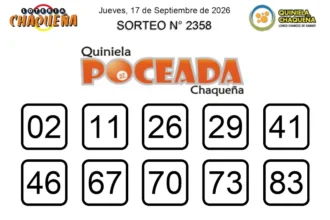 Quiniela Poceada Chaqueña 2358