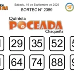 Sorteo Poceada Chaqueña 2359