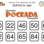 quiniela poceada 2362