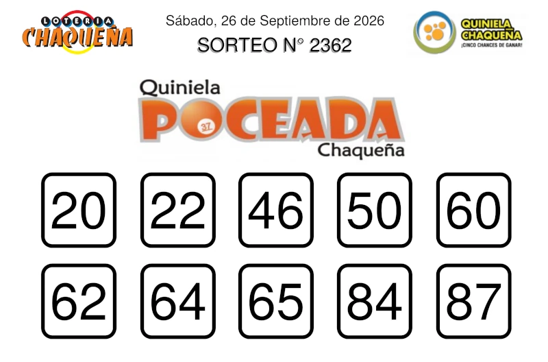 quiniela poceada 2362