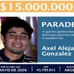 Recompensa por paradero de Axel Alejandro Gonzalez