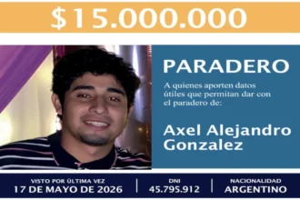 Recompensa por paradero de Axel Alejandro Gonzalez