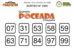 Quiniela Poceada Chaqueña 2365