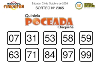 Quiniela Poceada Chaqueña 2365