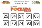 Quiniela Poceada Chaqueña 2367