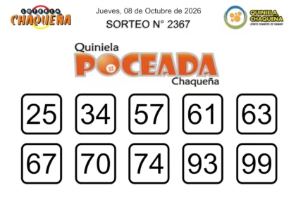 Quiniela Poceada Chaqueña 2367