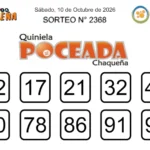Quiniela Poceada Chaqueña 2368