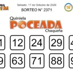 Quiniela Poceada Chaqueña 2371