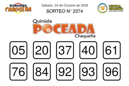 Quiniela Poceada Chaqueña 2374