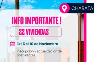 Nuevas viviendas en Charata